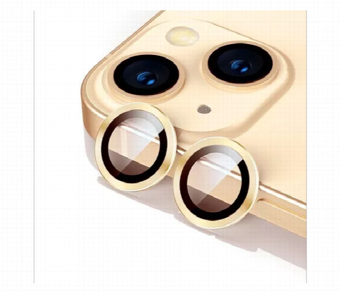 Iphone 14 Plus Gold Tempered Glass Camera Lens Protector - Zoom Image