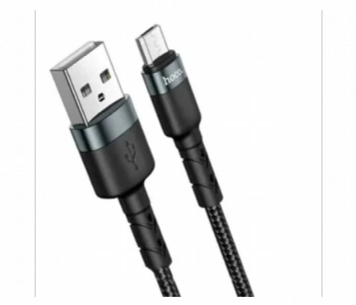 Hoco Du46 2M Usb A To Micro Usb Nylon Braided Cable - Zoom Image