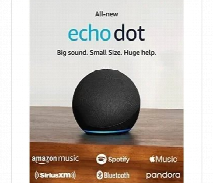 Amazon Echo Dot 5Th Gen Charcoal Smart Speaker Alexa - Zoom Image 2