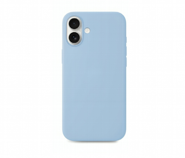Iphone 16 Silicone Case Sky Blue Soft Touch Protection - Zoom Image