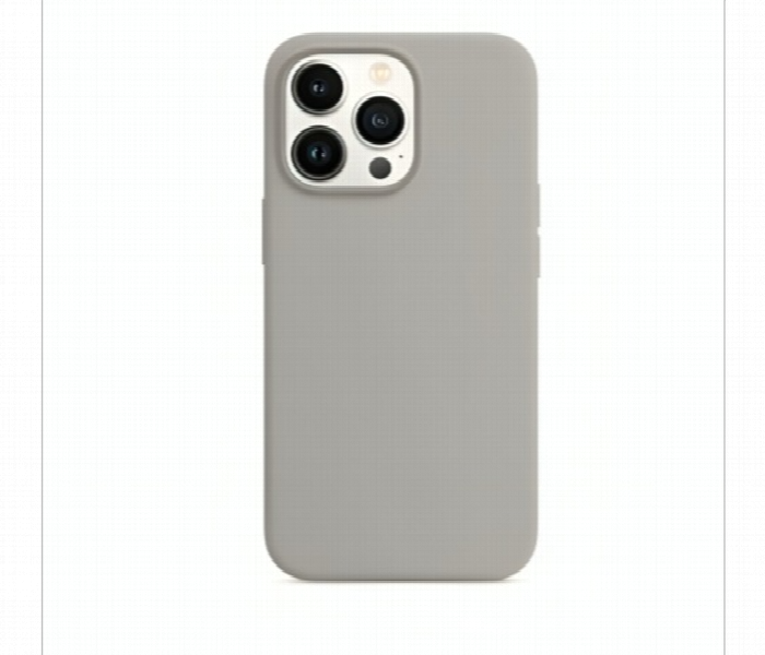 Iphone 13 Pro Max Silicone Case Gray Matte Finish - Zoom Image